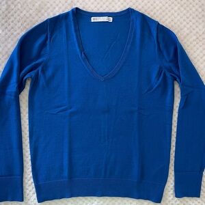 Sfera Royal Blue V-Neck Sweater Size M